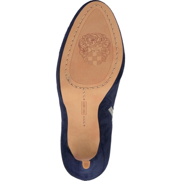 Vince Camuto Women's Inkwell Leather Closed Pointed Toe High Heel Elvin Bootie - Picture 4 of 8